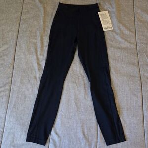 ​NWT Lululemon Paisley Sheer Lace Panelled Tight 25" True Navy Size 2 Rare